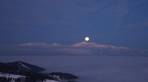 Monduntergang hinter den Seckauer Tauern