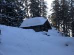 Schneelage Phyrgashütte