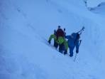 Steiler alpiner Anstieg von Norden auf den Ebenstein