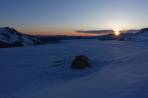 die 2.te Zeltnacht - Sonnenaufgang überm Warscheneck