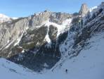 "In den Dolomiten isses a schön,- aber do isses schöner, weil do simma dahoam!"
Im Hintergrund der Turm beim Aufstieg.