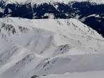 Seekoppe Gipfel, auch die Seescharte hat für eine Überquerung genügend Schnee