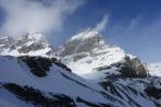 der höchste Berg Vorarlbergs - benannt nach einer Sonnencreme ;-)  - links der kl. Buin, dazwischen die Buinlücke samt Südrinne
